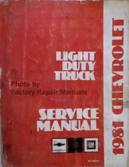 1981 Chevrolet Light Duty Truck Service Manual