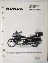 1994 GL1500 I Gold Wing Interstate Set-Up Instructions Manual w/ Wiring Diagrams