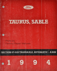 1994 Taurus, Sable AX4N Automatic Transaxle Service Manual