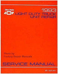 1993 Chevy Light Duty Truck Van Unit Repair Manual Pickup Suburban Blazer S10