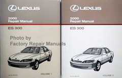 2000 Lexus ES 300 Repair Manual Volume 1, 2