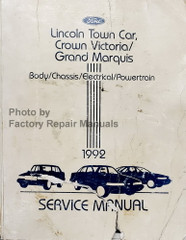 1992 Ford Lincoln Town Car, Crown Victoria/Grand Marquis Service Manual