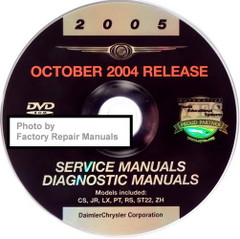 2005 Town & Country, Caravan Mopar Service Manual on DVD