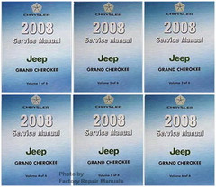 2008 Service Manual Jeep Grand Cherokee Volume 1, 2, 3, 4, 5, 6