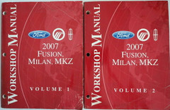 2007 Ford Fusion Mercury Milan Lincoln MKZ Workshop Manual Volume 1, 2