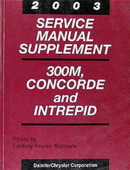 2003 Service Manual Supplement 300M, Concorde and Intrepid