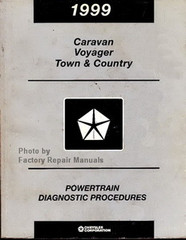 1999 Chrysler Town & Country Caravan Voyager Powertrain Diagnostic Procedures - Original Shop Manual