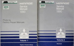 1990 Mitsubishi Mirage Service Manual Volume 1, 2