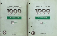1999 Chevrolet Metro Service Manual Volume 1, 2