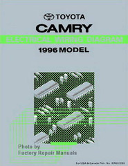 1996 Toyota Camry Electrical Wiring Diagrams Original Factory Manual