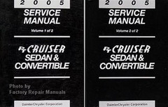 2005 Chrysler PT Cruiser Service Manual Sedan & Convertible Volume 1, 2