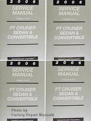 2006 Chrysler PT Cruiser Sedan & Convertible Service Manual Volume 1, 2, 3, 4