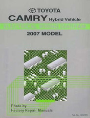 Toyota Camry Hybrid Electrical Wiring Diagrams 2007 Model