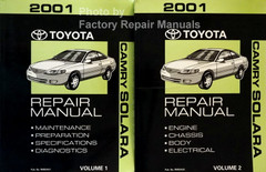 2001 Toyota Camry Solara Repair Manual Volume 1, 2