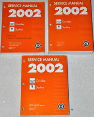 Service Manual 2002 Chevrolet Cavalier Pontiac Sunfire Volume 1, 2, 3