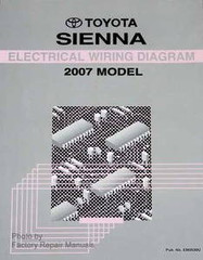 Toyota Sienna Electrical Wiring Diagrams 2007 Model