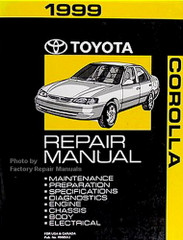 1999 Toyota Corolla Repair Manual