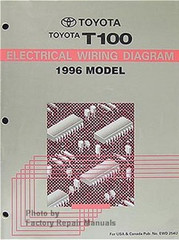 1996 Toyota T100 Truck Electrical Wiring Diagrams Original