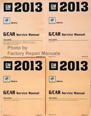 2013 GM G/Car Buick Regal Service Manual Volume 1, 2, 3, 4