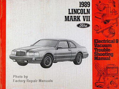 1989 Lincoln Mark VII Electrical & Vacuum Troubleshooting Manual