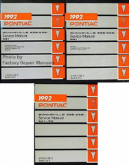1992 Pontiac Bonneville Service Manuals