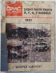 1987 GMC Light Duty Truck R, V, G, P Models Service Manual