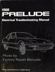 1988 Honda Prelude Electrical Troubleshooting Manual