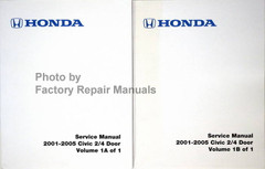 2001-2005 Honda Civic 2 Door 4 Door Service Manual Volume 1, 2