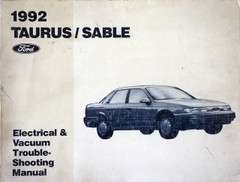1992 Ford Taurus Mercury Sable Electrical and Vacuum Troubleshooting Manual