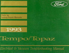 1993 Ford Tempo Mercury Topaz Electrical & Vacuum Troubleshooting Manual