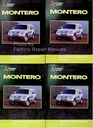 2001 Mitsubishi Montero Factory Service Manual Set Original Shop Repair