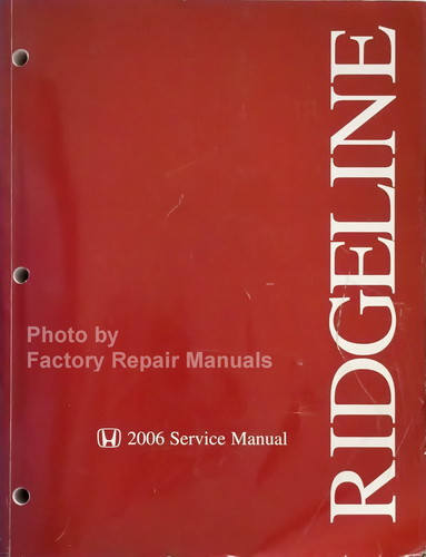 2006 Honda Ridgeline Factory Service Manual Original Shop Repair