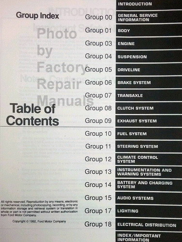 1993 Mercury Villager Factory Shop Service Manual Original Repair