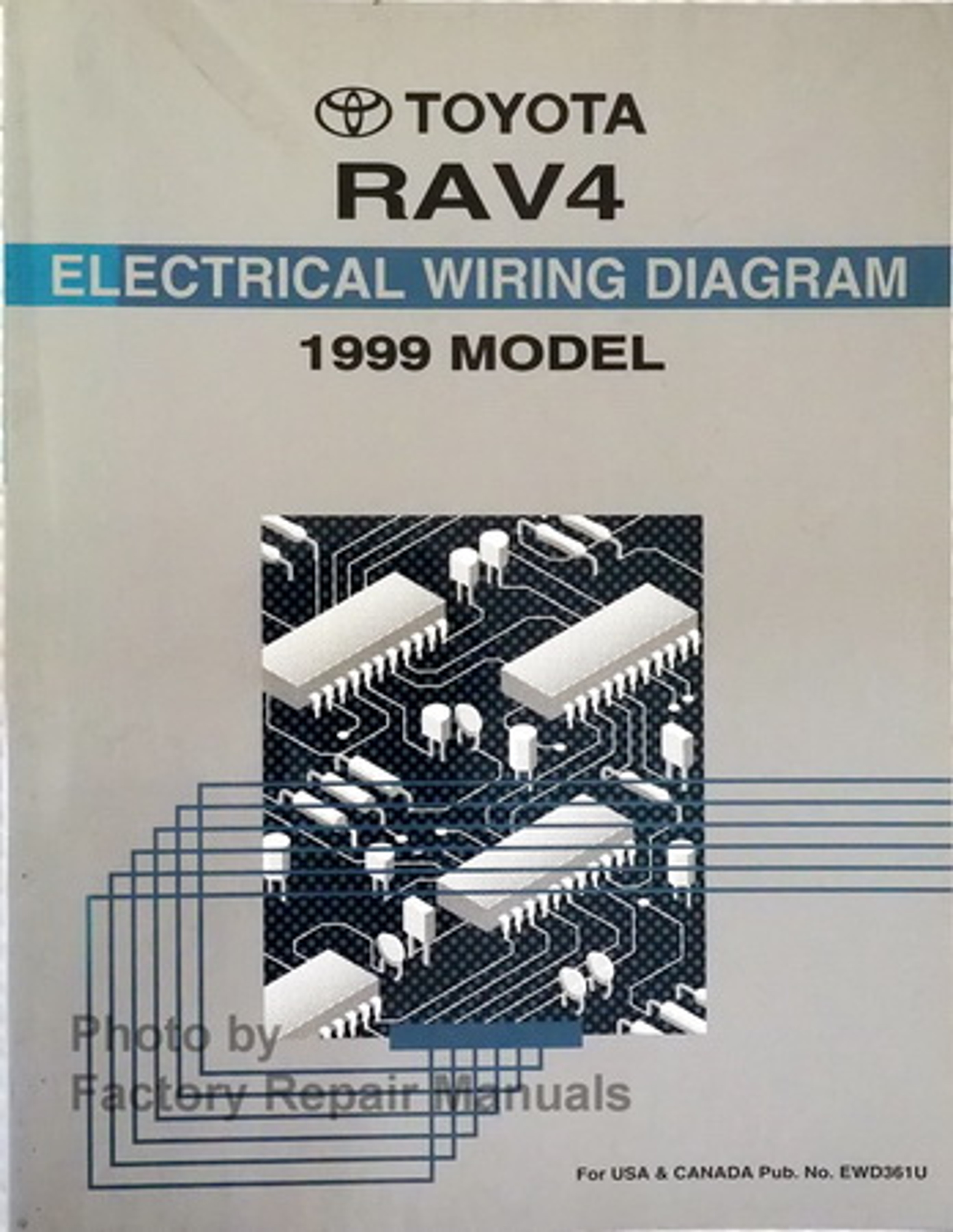 1999 Toyota Camry Electrical Wiring Diagrams Original Factory Manual
