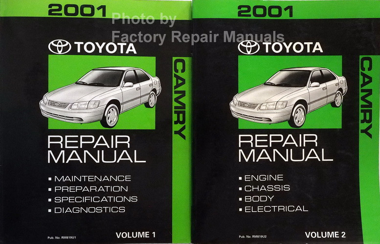 2000 Toyota Camry Factory Service Manual 2 Volume Set Original Shop