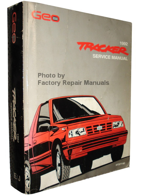 1992 Geo Tracker Factory Service Manual