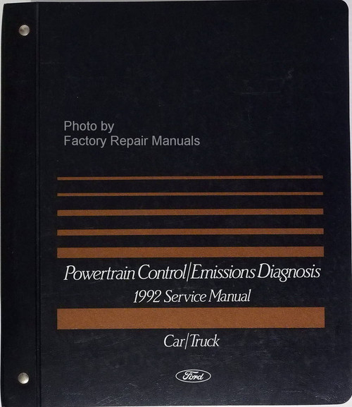 1992 Ford Lincoln Mercury Car & Truck Engine and Emissions Diagnosis Service Manual