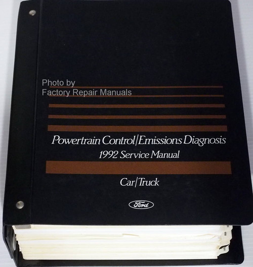 1992 Ford Lincoln Mercury Car & Truck Engine and Emissions Diagnosis Service Manual