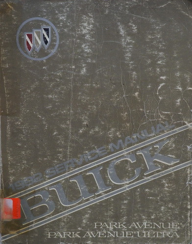 1992 Buick Park Avenue Park Avenue Ultra Service Manual 