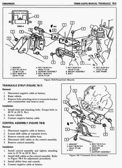 1986 Cadillac Cimarron Service Information Final Edition 1986 Cadillac Cimarron Service Information Final Edition