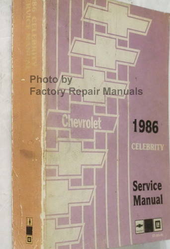 1986 Chevy Celebrity Service Manual