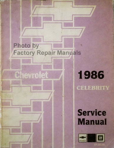 1986 Chevy Celebrity Service Manual
