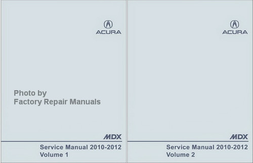 2010-2012 Acura MDX Factory Service Manuals