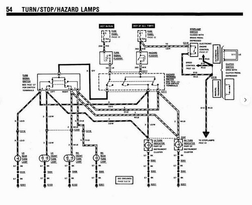 1989 Ford Mustang Electrical and Vacuum Troubleshooting Manual