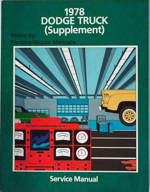 1978 Dodge Truck Supplement Service Manual