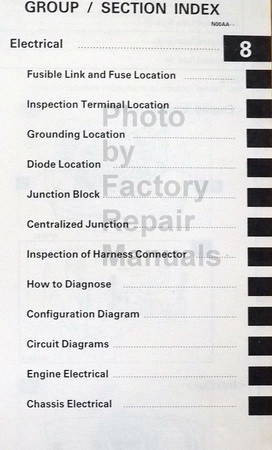 1992 Service Manual Stealth Table of Contents 2