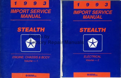 1993 Service Manual Stealth Volume 1, 2