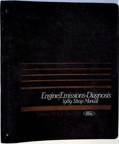 1989 Ford Lincoln Mercury Car & Truck Engine / Emissions Diagnosis Shop Manual
