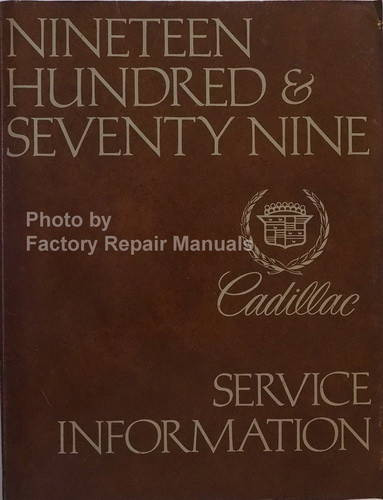 1979 Cadillac Service Manual 