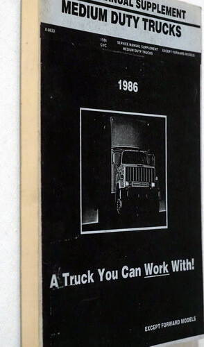 1986 GMC Medium Duty Truck Service Manual Supplement 